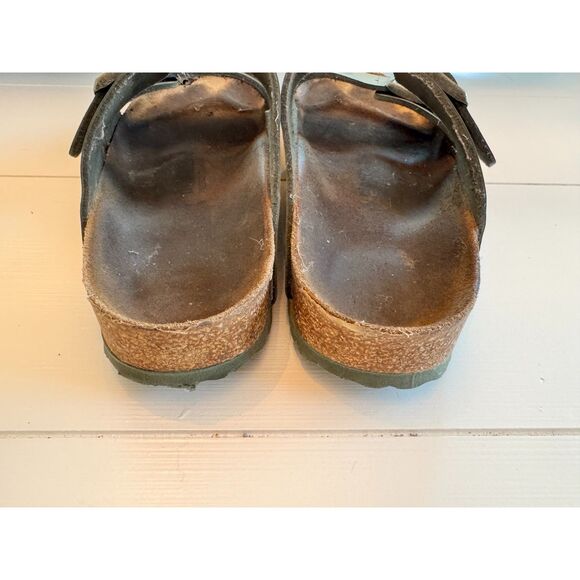 Birkenstock Arizona Camo Sandals Women’s Size 10 Double Strap Cork Footbed - Picture 5 of 6